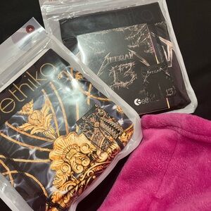 Ethika Boxer Briefs - Black with Gold Design